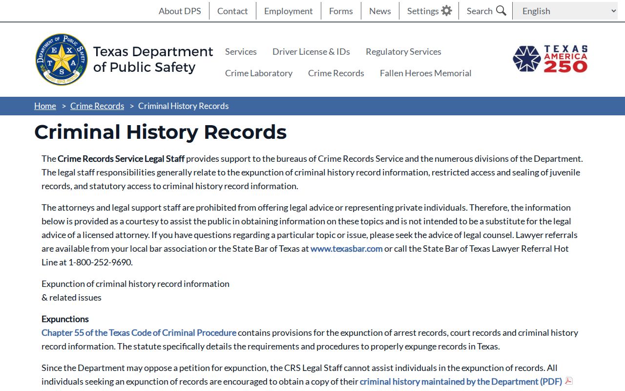 Moore County criminal history personal record review channels