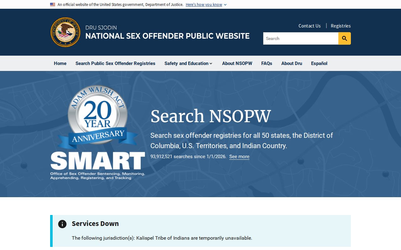 Moore County sex offender lookup through the national NSOPW search
